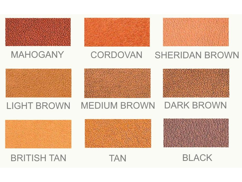 Fiebings Leather Dye Color Chart