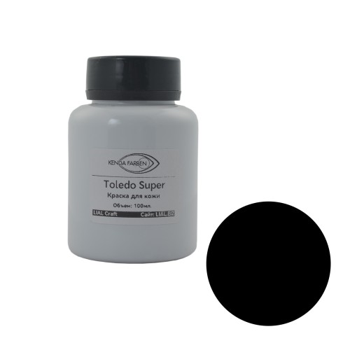 Toledo Super Leather Dye 33010 (Black, 100ml)