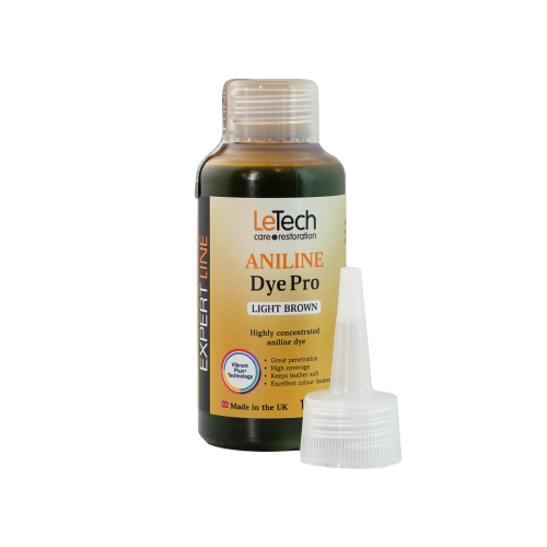 LeTech Leather Aniline Dye (Light Brown, 100ml)