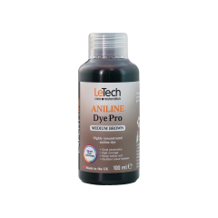 LeTech Leather Aniline Dye (Medium Brown, 100ml)