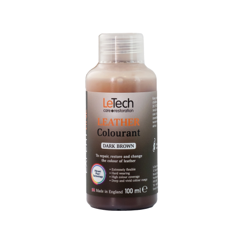 Краска LeTech Leather Colourant (тёмно-коричневый, 100мл)