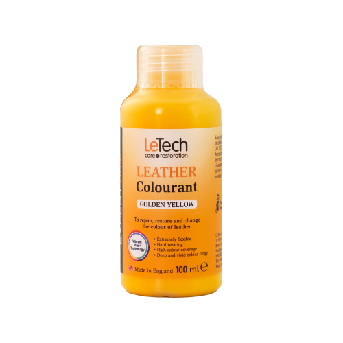 LeTech Leather Leather Colourant (Golden Yellow, 100ml)