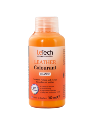 Краска LeTech Leather Colourant (оранжевый, 100мл)