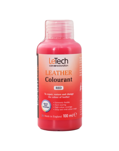 Краска LeTech Leather Colourant (красный, 100мл)