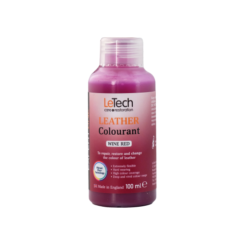 LeTech Leather Leather Colourant (Wine Red, 100ml)