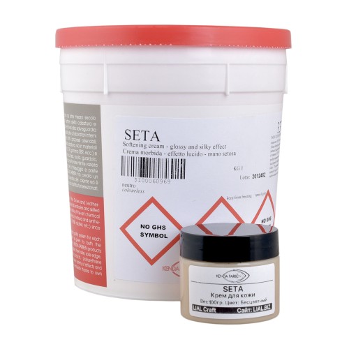 Leather cream Seta (Black, 100gr)