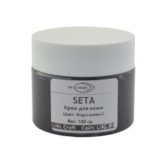 Leather cream Seta (Brown, 100gr)