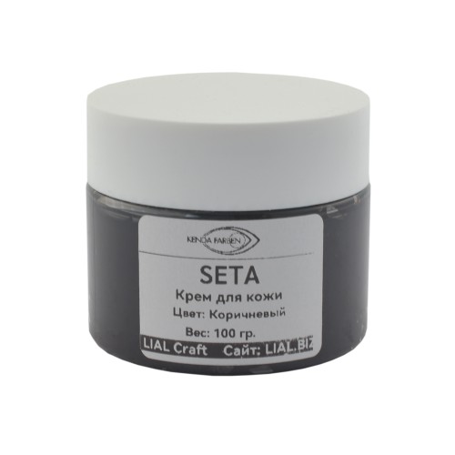 Leather cream Seta (Brown, 100gr)