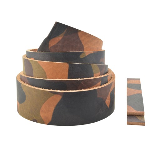 Belt blank El Vaquero Cuoio 38mm (Camo)