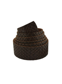 Ременная заготовка Treccia Marrone 38мм (тёмно-кор.)