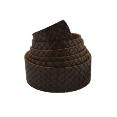 Belt blank Treccia Marrone 38mm (Dark Brown)