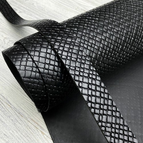 Belt blank Treccia Nero 35mm (Black)