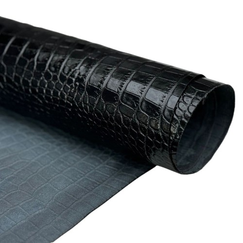 Кожа Crocco Bagon Nero 0,9-1,1mm