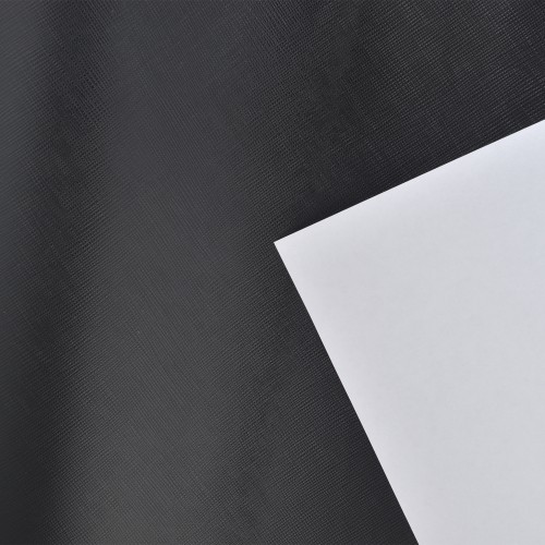 Leather Saffiano Premiato Nero 1.2-1.4mm