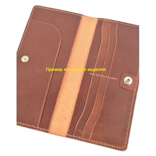 Leather kit "Longer wallet BMS" (Dark Texas)