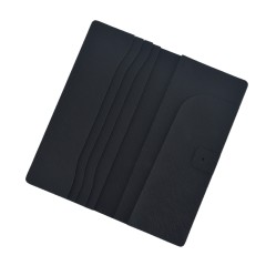 Leather kit "Longer wallet BMS" (Black, Saffiano)