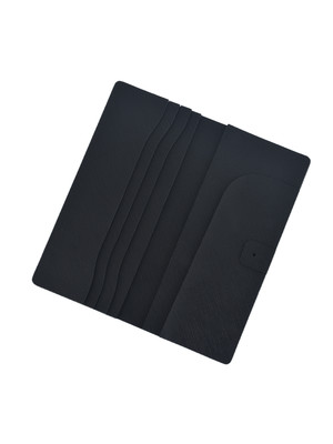 Набор кожи "Бумажник-лонгер BMS" (чёрный, сафьяно)