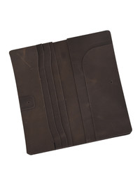 Набор кожи "Бумажник-лонгер BMS" (техас тёмный)