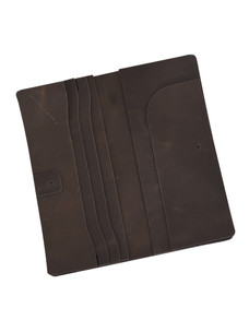 Набор кожи "Бумажник-лонгер BMS" (техас тёмный)