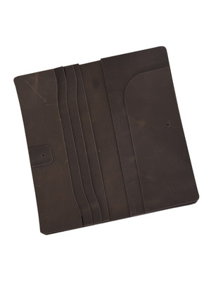 Набор кожи "Бумажник-лонгер BMS" (техас тёмный)