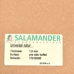 Bonded leather 0.8mm (33x150cm, Natural)
