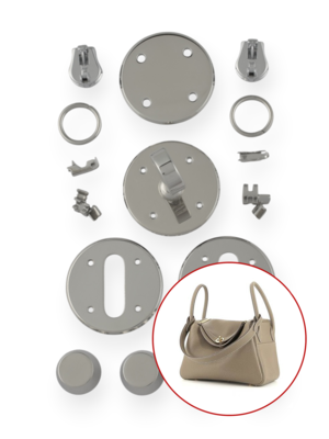 Комплект PRO фурнитуры для сумки Lindy 26 (хром)