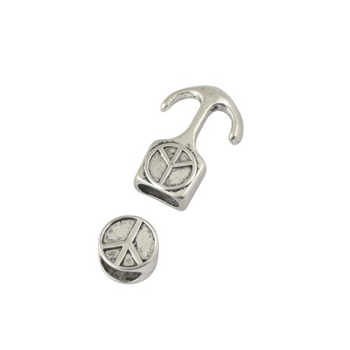 Bracelet clasp Anchor Peace (Antique silver)