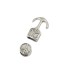 Bracelet clasp Anchor Peace (Antique silver)