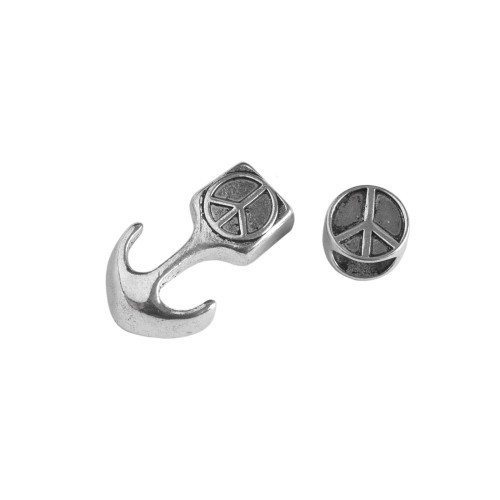 Bracelet clasp Anchor Peace (Antique silver)