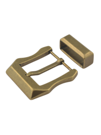 Пряжка литая BR-104BQ 40мм со шлёвкой (ст. латунь)