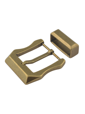 Пряжка литая BR-104BQ 40мм со шлёвкой (ст. латунь)