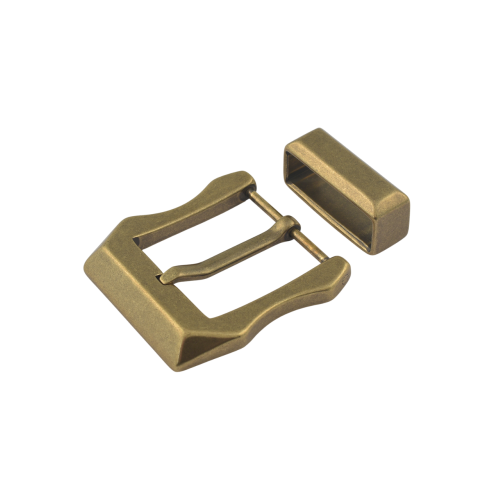 Solid buckle BR-104BQ 40mm with loop (Antique Brass)