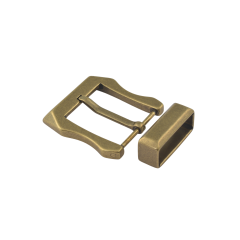 Solid buckle BR-104BQ 40mm with loop (Antique Brass)