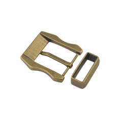 Solid buckle BR-104BQ 40mm with loop (Antique Brass)