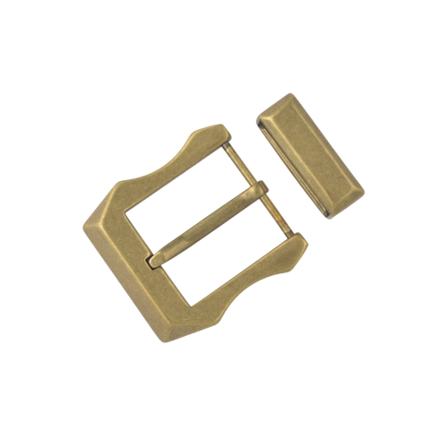 Solid buckle BR-104BQ 40mm with loop (Antique Brass)