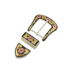 Buckle with loop "Floral Canyon" 38mm