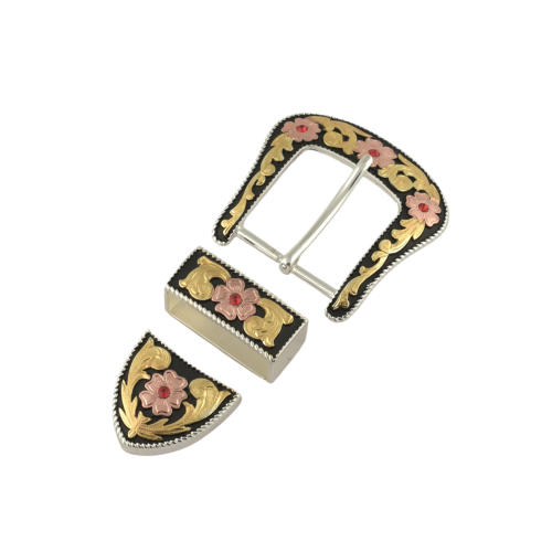 Buckle with loop "Floral Canyon" 38mm