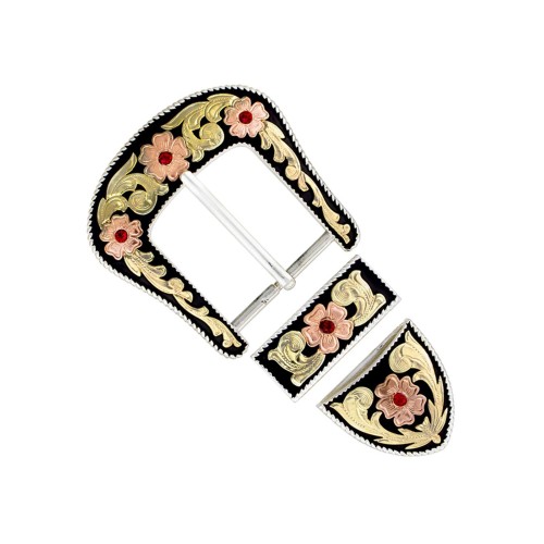 Buckle with loop "Floral Canyon" 38mm