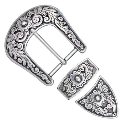 Buckle with loop "Floral Diablo" 38mm