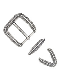 Пряжка со шлевкой 32мм "Перо"