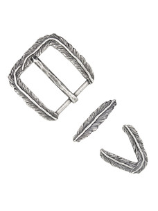 Пряжка со шлевкой 32мм "Перо"