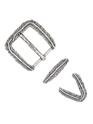 Пряжка со шлевкой 32мм "Перо" Пряжка со шлевкой 32мм "Перо"