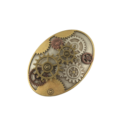 Buckle "Steampunk Gear Trophy" 38mm