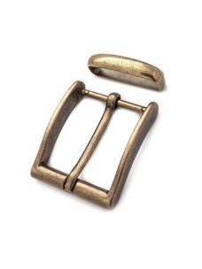 Пряжка ZAC-7869 со шлевкой 40мм (ст.латунь)