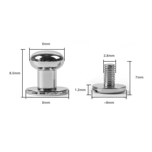 Colar button LBS 6mm (Brass, Gold)