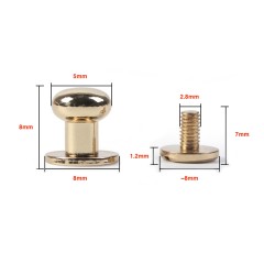 Colar button Wuta 5mm (Stainless)
