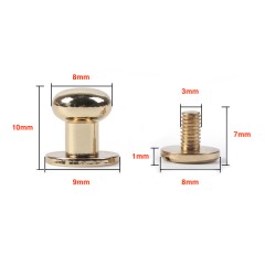 Colar button Wuta 8mm (Stainless)