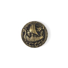 Concho Viking Drakkar (Antique Brass)
