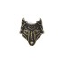 Concho Viking Wolf (Antique Brass)