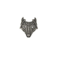 Concho Viking Wolf (Antique Silver)